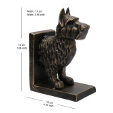 Pristine Cast Iron Scotty Dog Book ends Heavy Vintage Style Bookends Set of 2