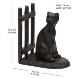 Pristine Cast Iron Cat Book ends Heavy Vintage Style Bookends Set of 2