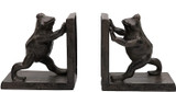 Pristine Cast Iron Standing Frog Book ends Heavy Vintage Style Bookends Set of 2