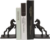 Pristine  Cast Iron Prancing Horses Book ends Heavy Vintage Style Bookends Set of 2 