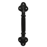 Pristine Internal Door Handle Industrial Pipe Style Black Cast Iron 22.5cm