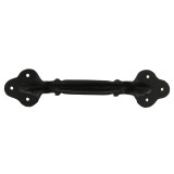 Pristine Internal Door Handle Industrial Pipe Style Black Cast Iron 22.5cm