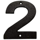 Black House Numbers - Door Number 2 Black House Numbers - Door Number 2