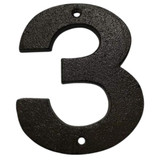 House Numbers - Cast Iron Door Numbers - No.3 House Numbers - Cast Iron Door Numbers - No.3