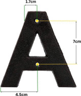 Metal Letter A - Black Cast Iron 5 Inch Large Metal Mailbox Letters - Easy to Read Name Door Sign - A Metal Letter A - Black Cast Iron 5 Inch Large Metal Mailbox Letters - Easy to Read Name Door Sign - A