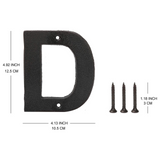 Metal Letter D