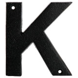 Metal Letter K - Black Cast Iron 5 Inch Large Metal Mailbox Letters - Easy to Read Name Door Sign - K Metal Letter K - Black Cast Iron 5 Inch Large Metal Mailbox Letters - Easy to Read Name Door Sign - K