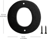 LARGE METAL HOUSE LETTER O - Cast Iron Antique Style Address Letter For Your Front Door, Wall, Gate, House, Metal Letters for Outdoor Signs, Door Name Sign