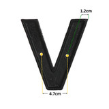 Iron Letters - Door Letter V