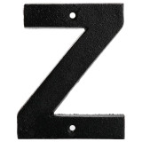 Metal Letter Z - Black Cast Iron 5 Inch Large Metal Mailbox Letters - Easy to Read Name Door Sign - Z Metal Letter Z - Black Cast Iron 5 Inch Large Metal Mailbox Letters - Easy to Read Name Door Sign - Z