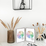 Double A4 Picture Frame - A4 Double Photo Frame silver Double A4 Picture Frame - A4 Double Photo Frame silver