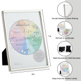 Premium Silver Plated Photo Frames 7x5 - Silver Photo Frame 7x5 (18cm x 13cm) & 5x7 Silver Photo Frame (13cm x 18cm)