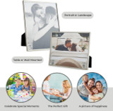 Premium Silver Plated Photo Frames 7x5 - Silver Photo Frame 7x5 (18cm x 13cm) & 5x7 Silver Photo Frame (13cm x 18cm)