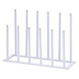 Pristine White Welly Boot Rack - White Welly & Boot Stand Holds 6 Pairs of Wellies & Boots