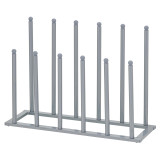 Pristine Grey Welly Boot Rack - This Welly & Boot Stand Holds 6 Pairs of Wellies & Boots