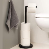 Black Freestanding Toilet Roll Holder