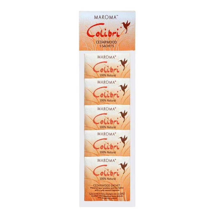 Colibri Anti Moth Mini Sachet Cedar Pack of 5 Mini Sachets