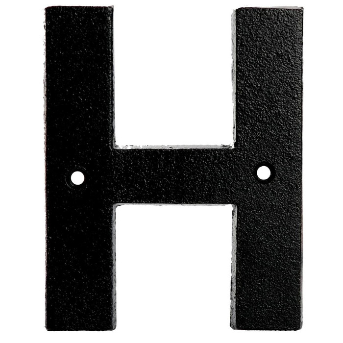 Door Numbers and Letters For House Name - Door Letter H