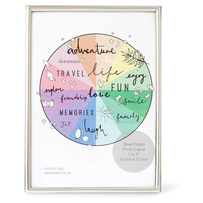 Premium Silver Plated Photo Frames 7x5 - Silver Photo Frame 7x5 (18cm x 13cm) & 5x7 Silver Photo Frame (13cm x 18cm)