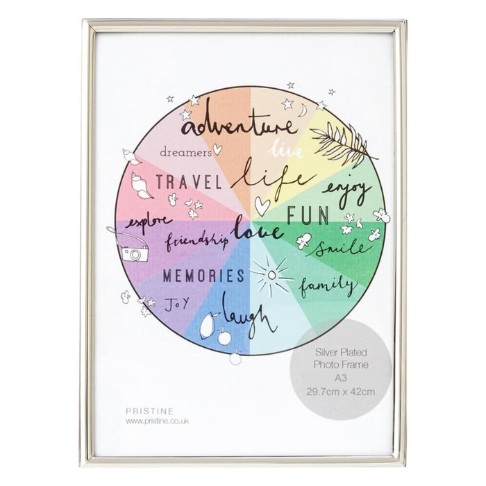 A3 Silver Plated Photo Frame - A3 Frame Silver