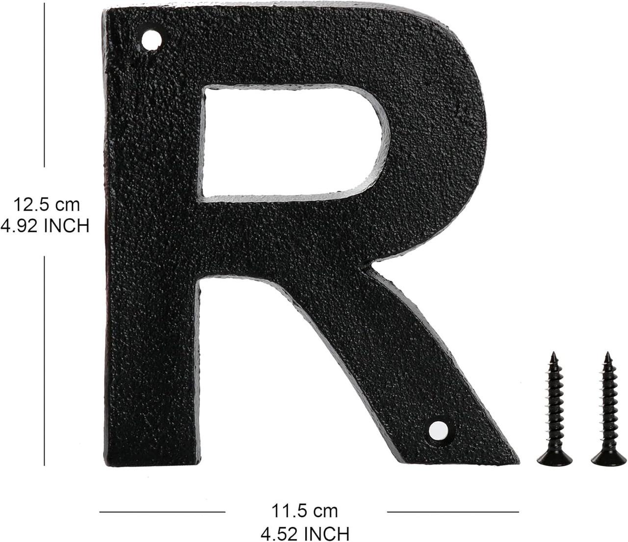 Door Numbers and Letters For House Name - Door Letter R - Pristine.co.uk