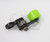 Clamp-On Motorcycle Chain Tensioner with Green Powell Peralta Wheel for Choppers & Custom Builds