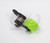 Clamp-On Motorcycle Chain Tensioner with Green Powell Peralta Wheel for Choppers & Custom Builds