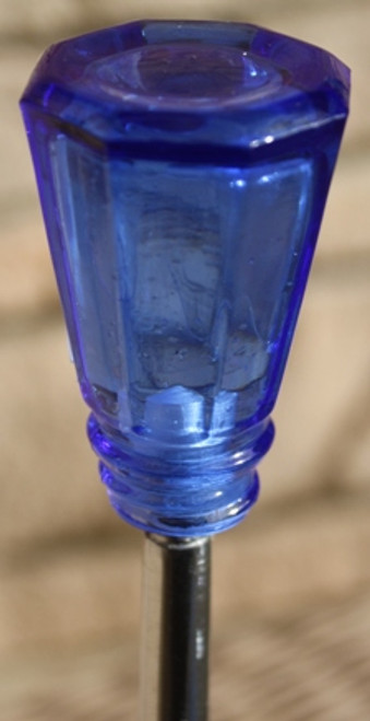 Vintage Cobalt Blue Glass Shift Knob