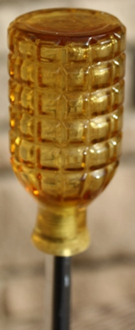 Vintage Amber Glass Perfume Bottle Shift Knob