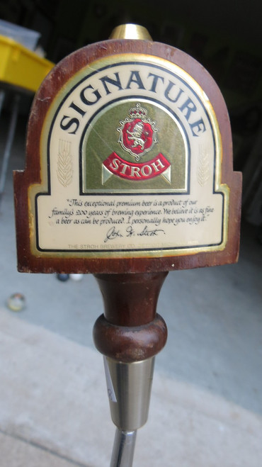 Vintage STROH Signature Beer Tap Shift Knob