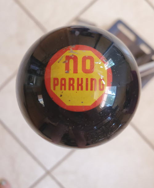 "NO PARKING" Vintage Button Shift Knob  