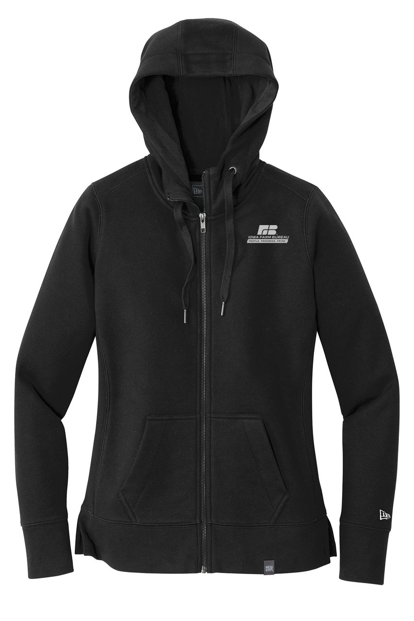 New Era French Terry Full-Zip Hoodie- Dark/All