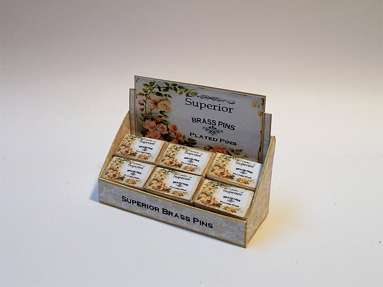 dollhouse miniature 1/12th scale hat pin box