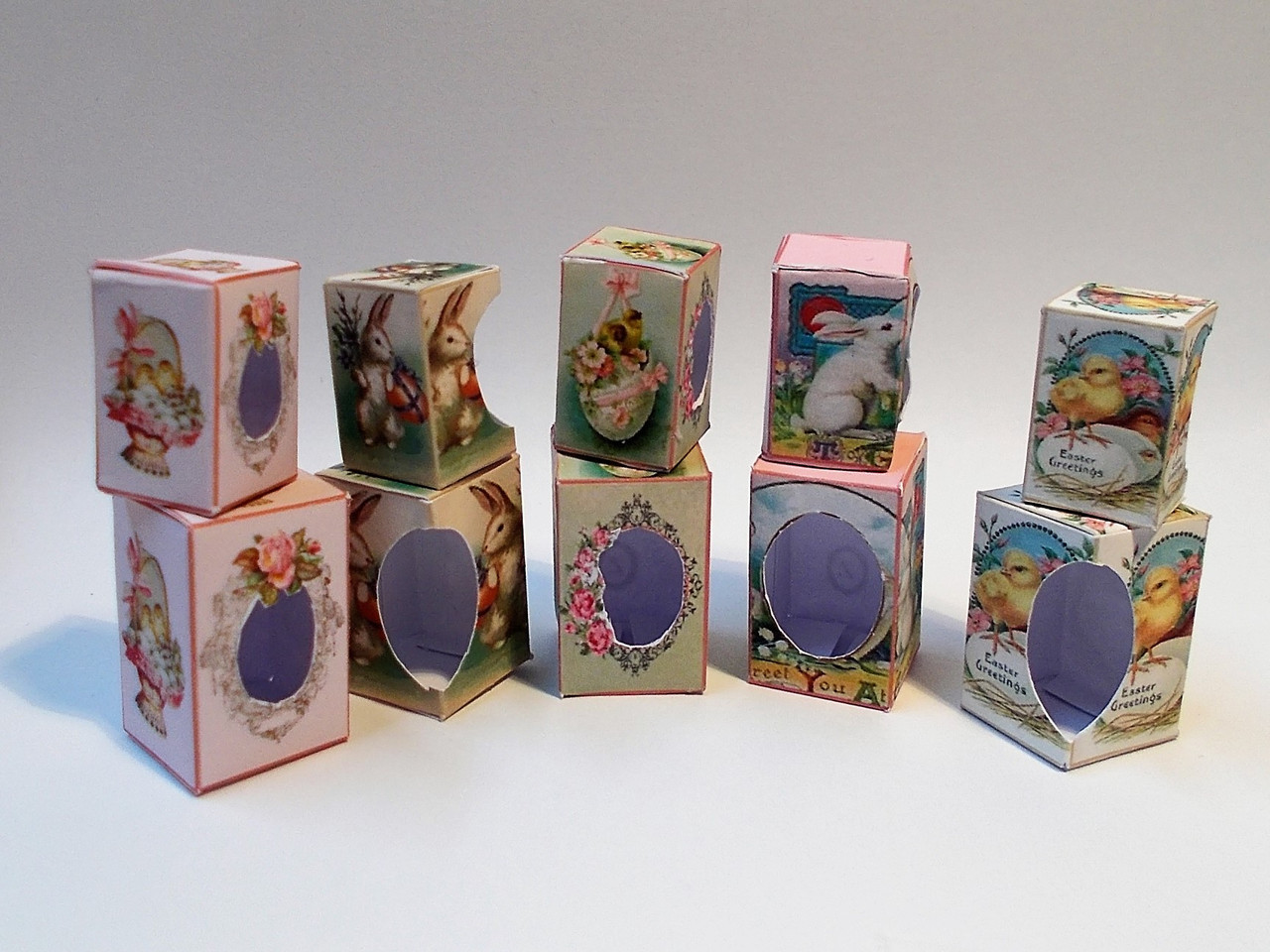 Kit Easter Egg Boxes 4 ZENA'S MINIATURES