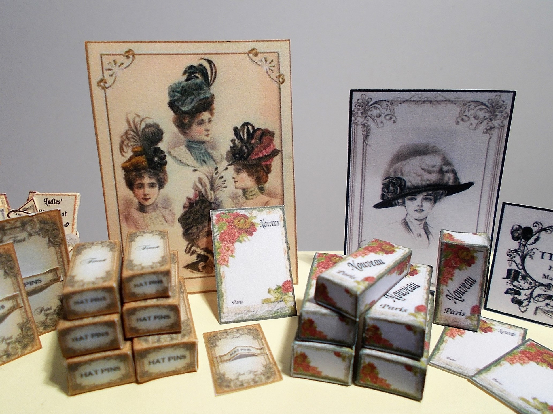Download Hat Pin Display cards, boxes & posters ZENA'S MINIATURES