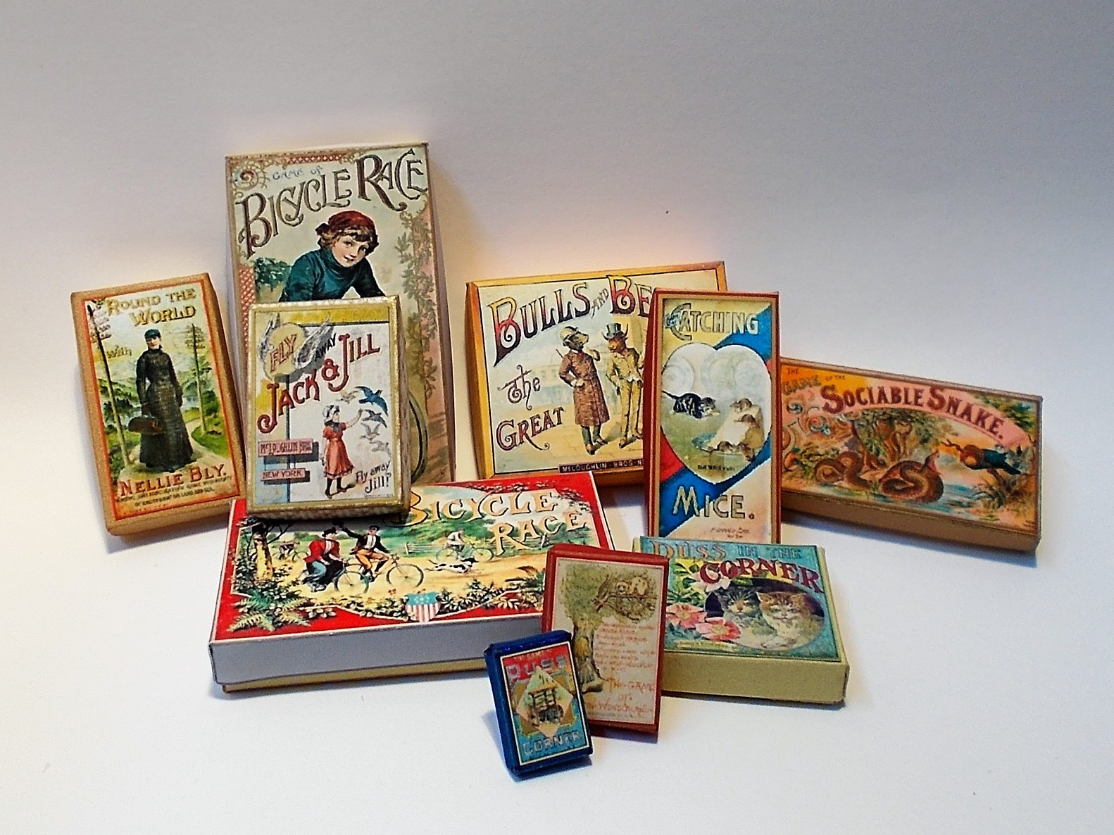 Vintage card Game Jack & Jill ZENA'S MINIATURES