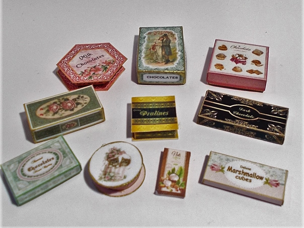 Kit-Chocolate Box Selection No2 - ZENA'S MINIATURES