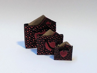 Kit - Valentine Gift Bags Black & Red