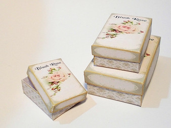 Set of Blush Rose Boxes