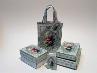 Set of Boxes & Bags - Floral No3
