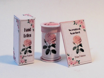 Rose set of 3 toiletries