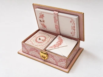 Stationery Box Pink