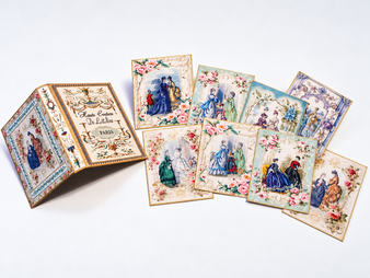 Victorian Fashion Plate Folder
