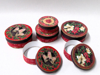 Download-Christmas Round Boxes