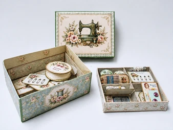 Download - Shabby Chic sewing box & sewing notions
