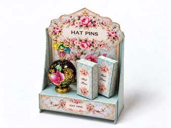 Hat Pin Display - Sage Floral