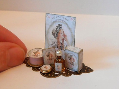 Dollhouse miniature 1/12th scale Perfume Trays