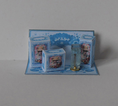 Dollhouse miniature perfume stand sale!