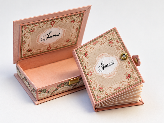 Victorian Boxed Journal Pink