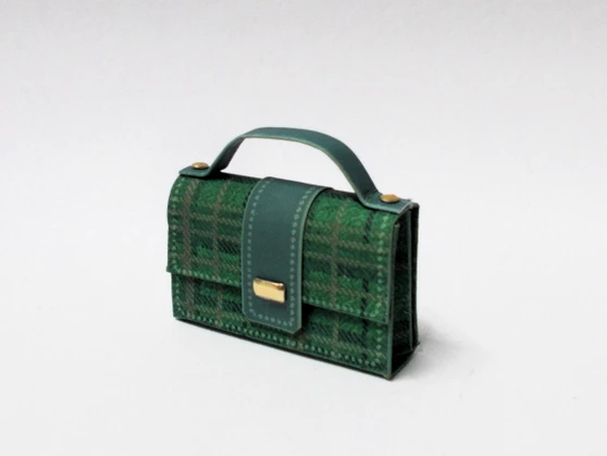 Green Plaid Handbag/purse